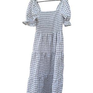 Puffer Shoulder Maxi Dress